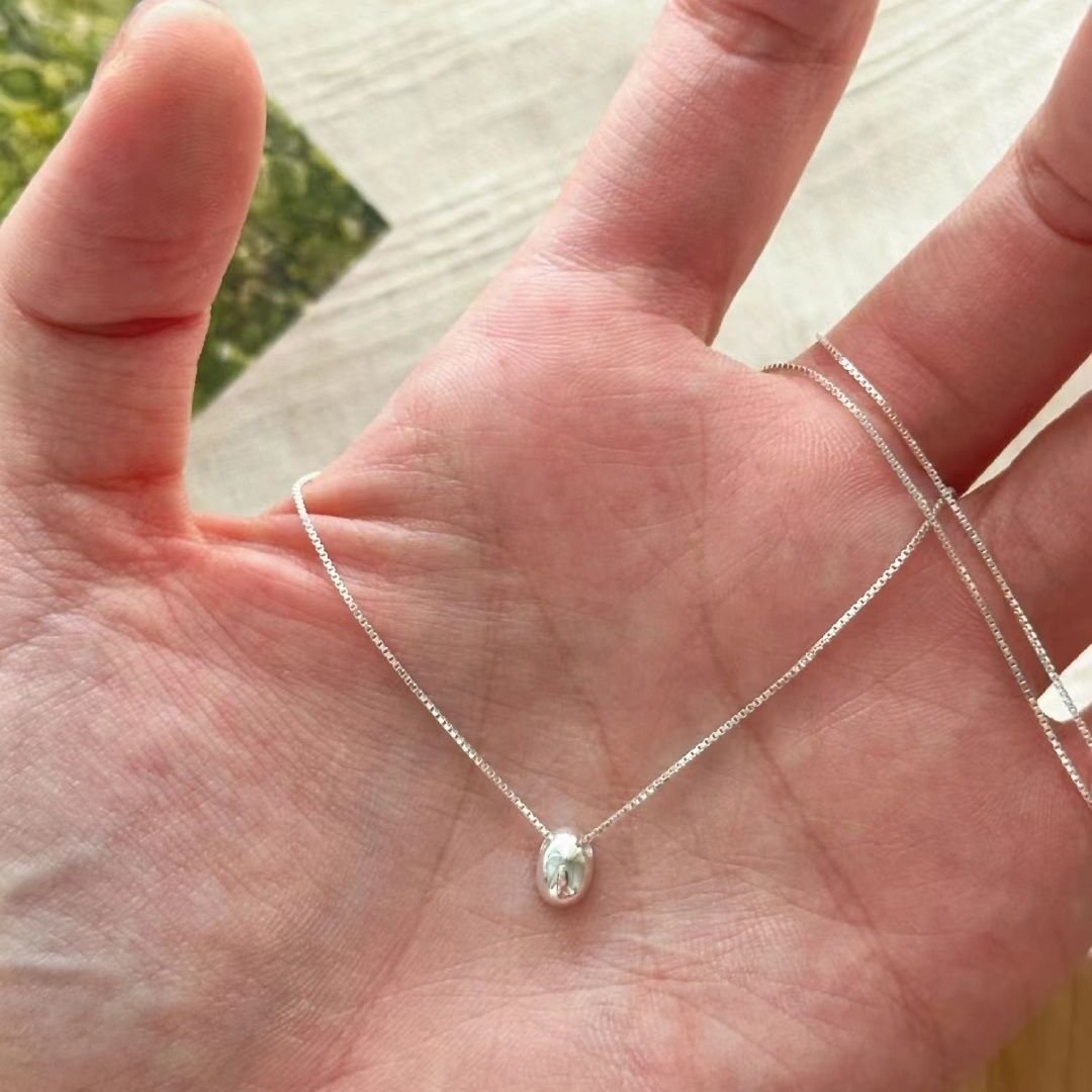 Birth Flower Necklace - New 925 Sterling Silver Bead Necklace