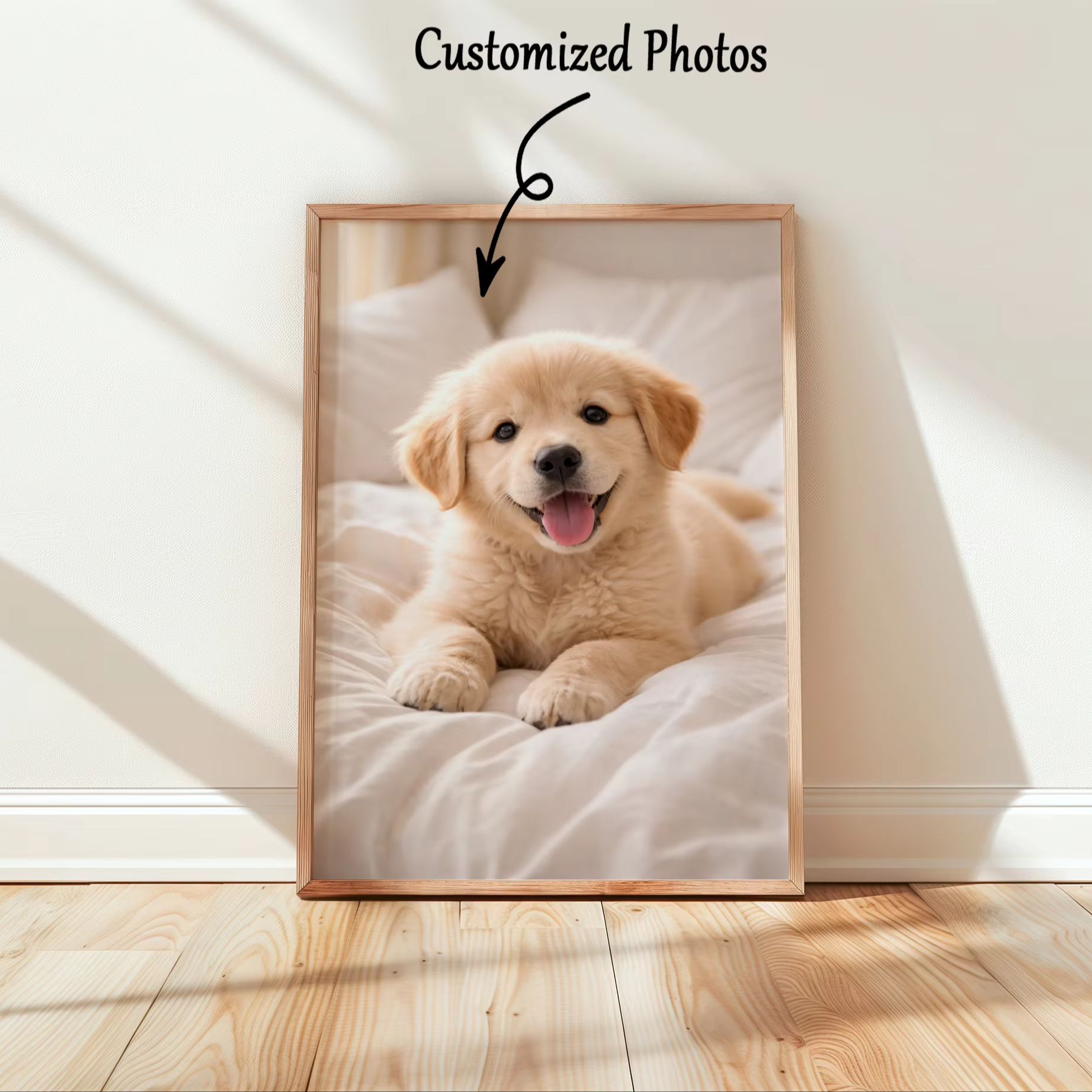 Pet Portrait Custom - Custom Photo Canvas Print, Personalized Unframed