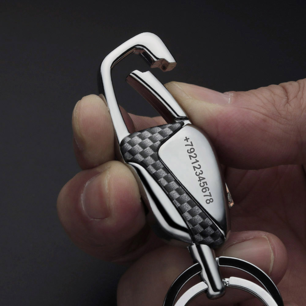 Personalized Keyring Double Sw - Initial Ring Custom 评论和价格
