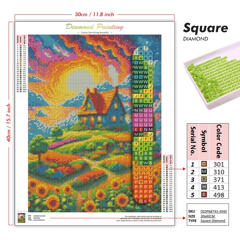 5D DIY Diamond Painting Kit Sa - Photo Mosaic Print 评论和价格