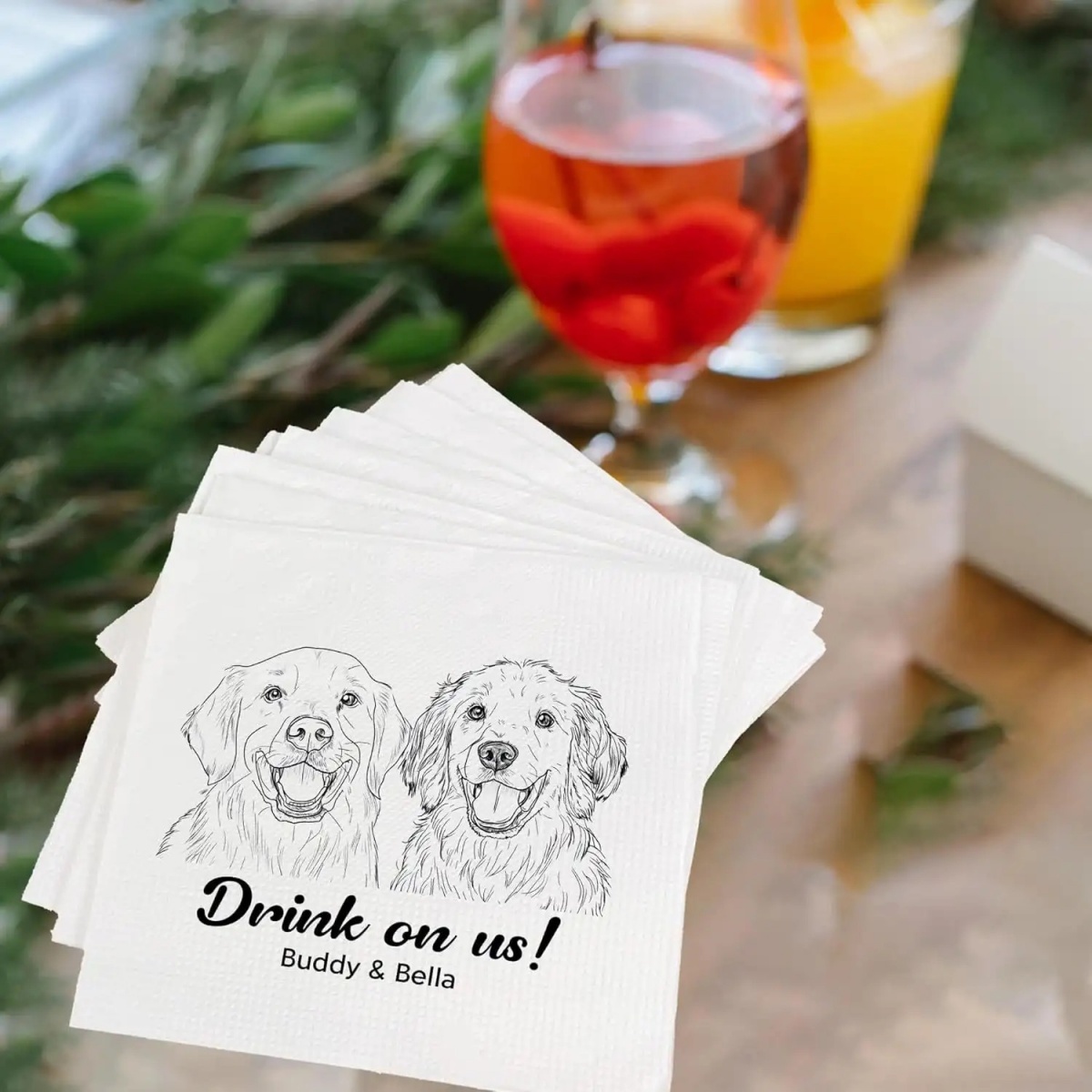 Custom Pet Portrait Cocktail N - Pet Portrait Custom 评论和价格