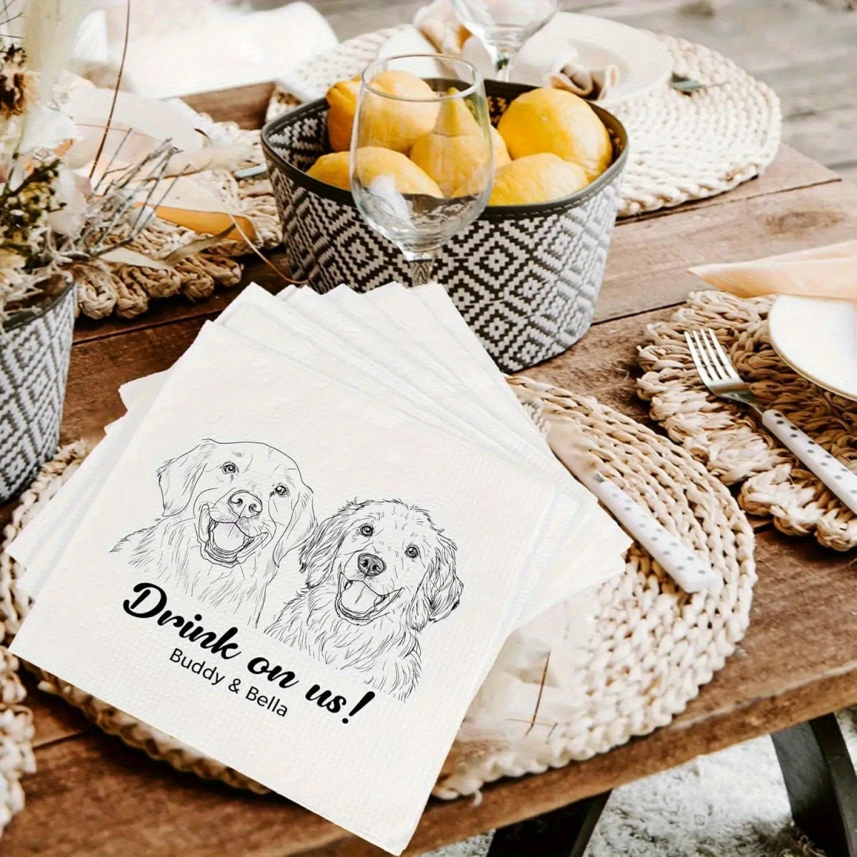 Custom Pet Portrait Cocktail N - Pet Portrait Custom 评论和价格